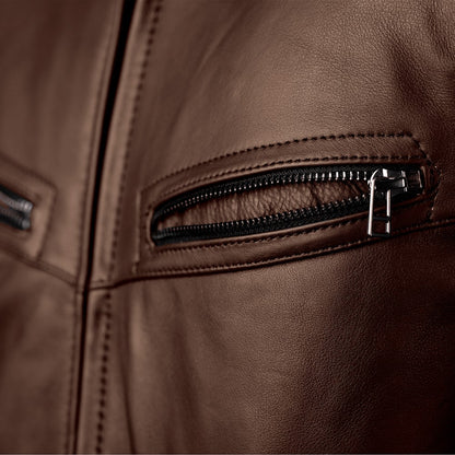 RST Roadster 3 Leather Jacket Brown