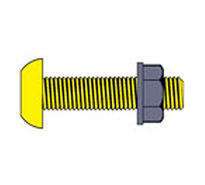 Number Plate Screw Yellow
