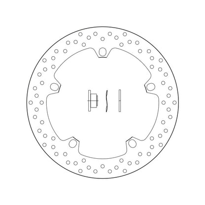 168B407D6 Brembo Fixed Front Brake Disc