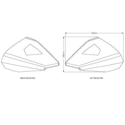 BMW R1200GS 13-18 Puig Upper Deflectors Dark Tint