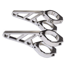 Highsider Headlight Brackets 35-37mm Chrome