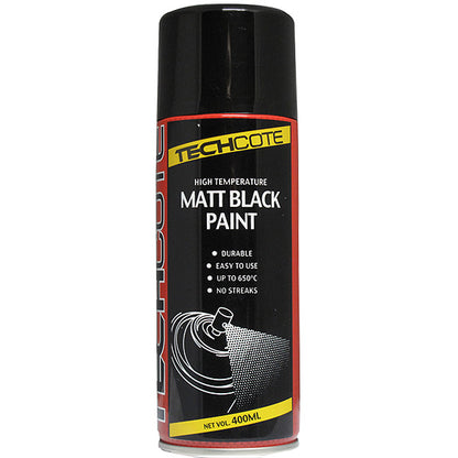 High Temp Matt Black Paint 400ml