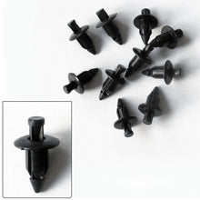 15 x 6mm Black Screen Push Rivets