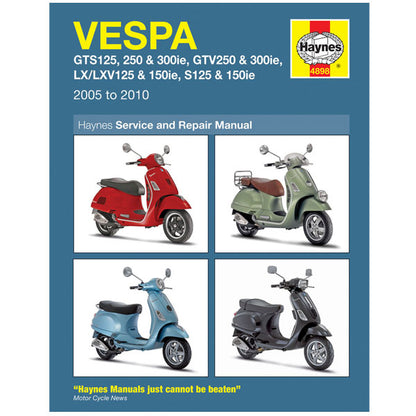 4898 Vespa GTS125/250 Haynes Manual