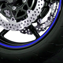 On2Wheels Wheel Stripes Reflective Blue