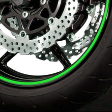 Wheel Stripes 7mm Green Reflective