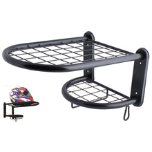 Single Clothing and Helmet Shelf Black
