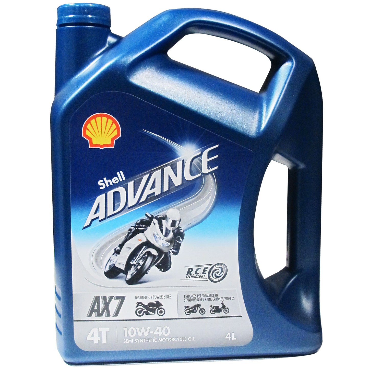 Shell Advance AX7 10w40 Semi Synthetic 4 Litre