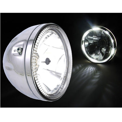 Halo 5 3/4 Headlight Chrome Side Mount