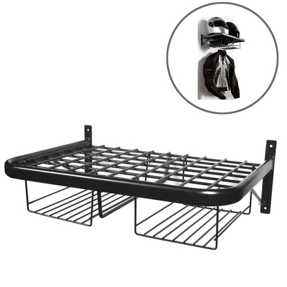 Twin Clothing and Helmet Shelf Black