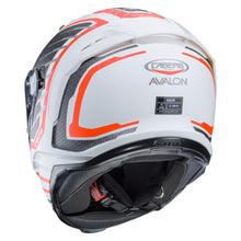Caberg Avalon Forge Matt White Orange Flo Silver Full Face Helmet