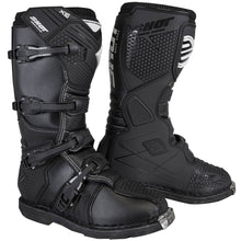 Shot X10 MX Motocross Boots Solid Black
