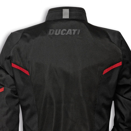 Ducati Flow C4+ Textile Jacket Black Red