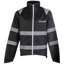 Proviz Nightrider Waterproof Over Jacket Black with Reflective Panelling