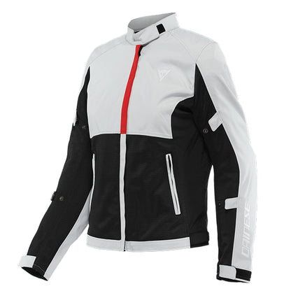 Dainese Risoluta Air Textile Lady Jacket 34F Light-Grey Black Red