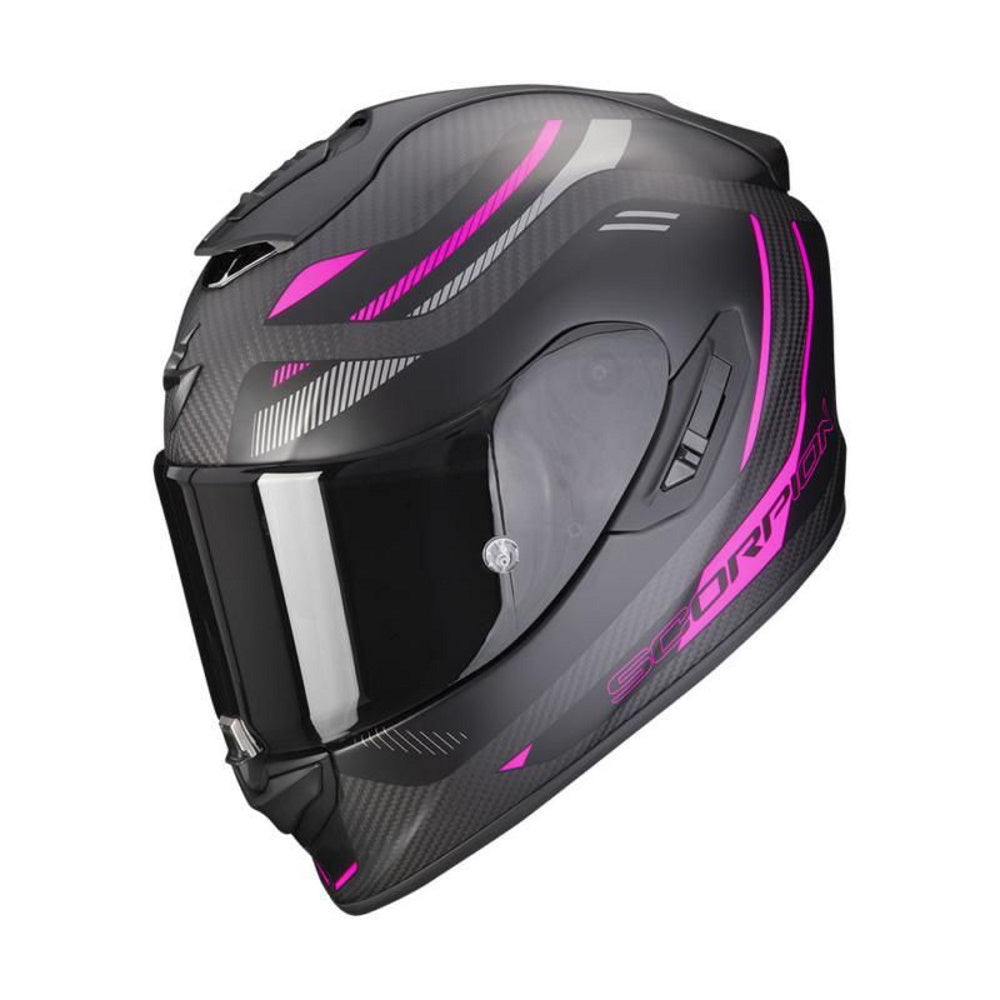 Scorpion Exo 1400 Evo C Kydra Full Face Helmet Black Pink