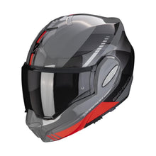 Scorpion Exo-Tech Evo Genre Flip Front Helmet Grey Black Red