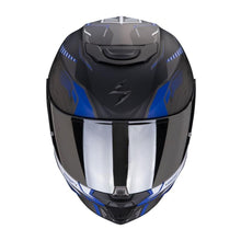 Scorpion Exo 391 Haut Full Face Helmet Black Silver Blue