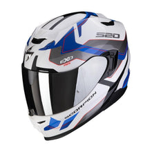 Scorpion Exo 520 Evo Full Face Helmet Elan White Blue