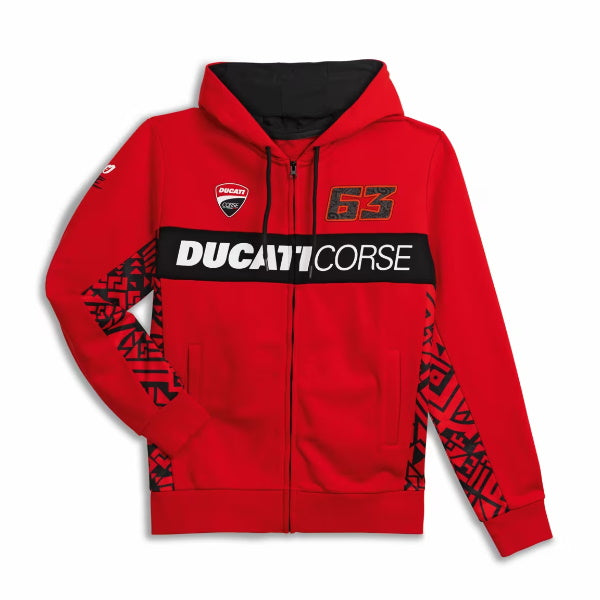 Ducati Dual Pecco Bagnaia 63 Hooded Sweatshirt