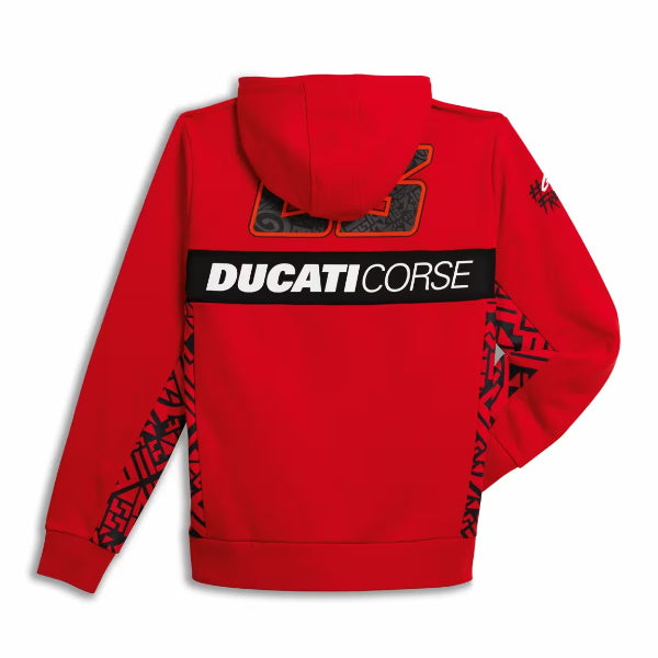 Ducati Dual Pecco Bagnaia 63 Hooded Sweatshirt
