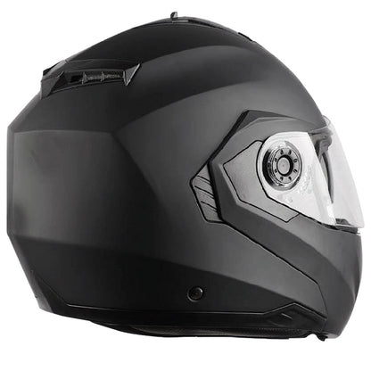 Pro You Flip Up Front Crash Helmet Matt Black