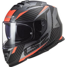 LS2 FF800 Storm II Racer Full Face Helmet Matt Titanium Fluo Orange