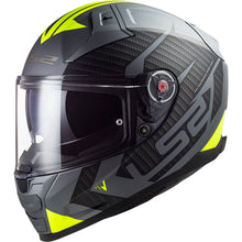 LS2 FF811 Vector II Splitter Full Face Helmet Matt Titanium H-V Yellow