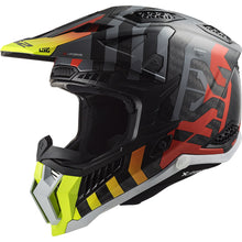 LS2 MX703 X-Force Motocross Helmet Barrier H-V Yellow Red
