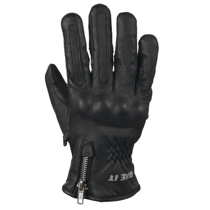 Bike It Amp Mens Leather Glove Black