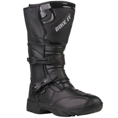 Bike It Triple-Black Mens Adventure Boot