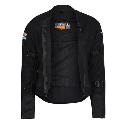 MotoGirl Jodie Textile Ladies Jacket Black
