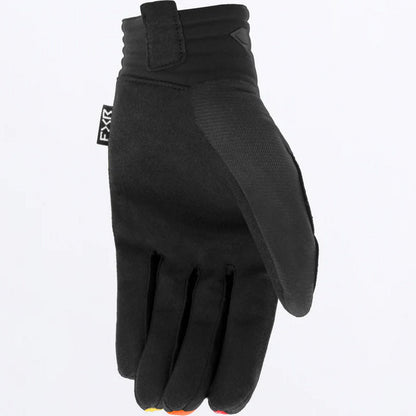 FXR Prime Motocross Glove Black Red Orange