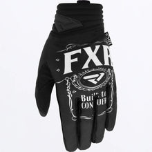 FXR Prime Motocross Glove Conquer Black White