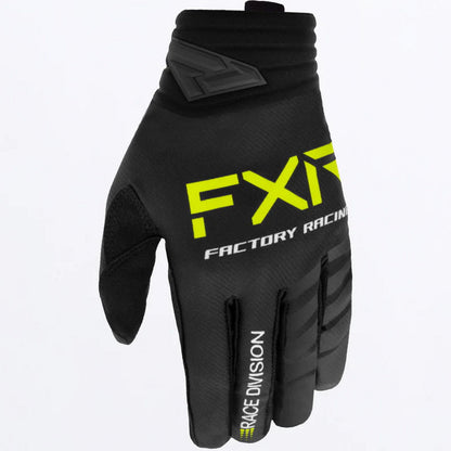FXR Prime Motocross Glove Black Hi Vis