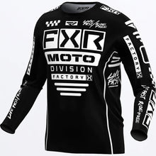 FXR Youth Podium Motocross Jersey Black White