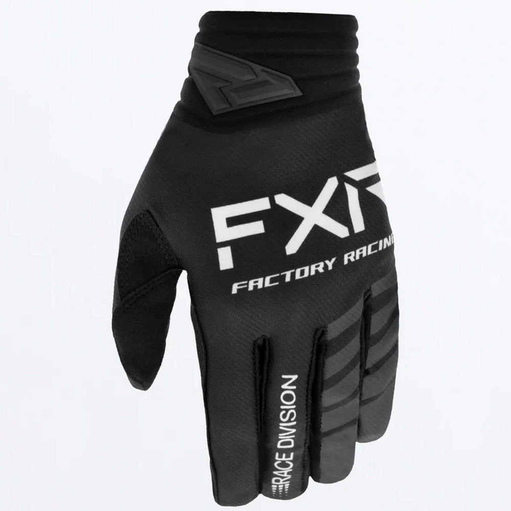 FXR Prime Motocross Glove Black White