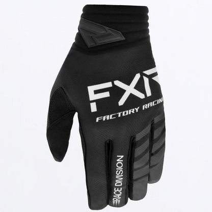 FXR Prime Motocross Glove Black White