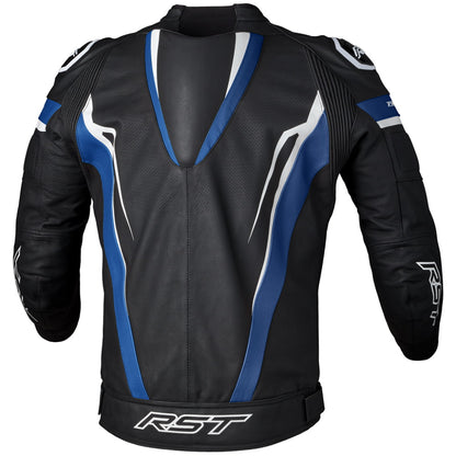 RST Tractech Evo 5 Leather Jacket Black Blue