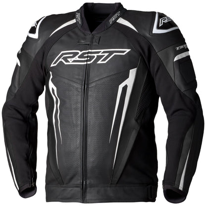 RST Tractech Evo 5 Leather Jacket Black White