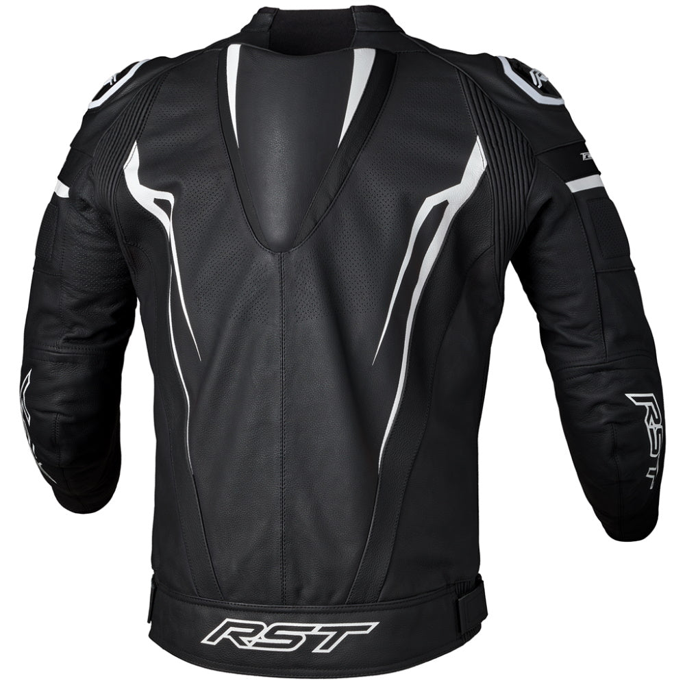 RST Tractech Evo 5 Leather Jacket Black White