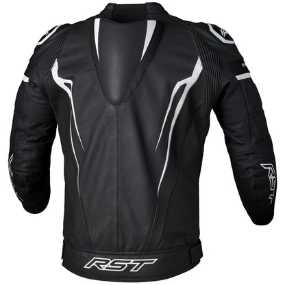 RST Tractech Evo 5 Leather Jacket Black White