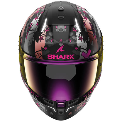 Shark Skwal I3 Hellcat KUV Matt Black Grey Pink Full Face Helmet