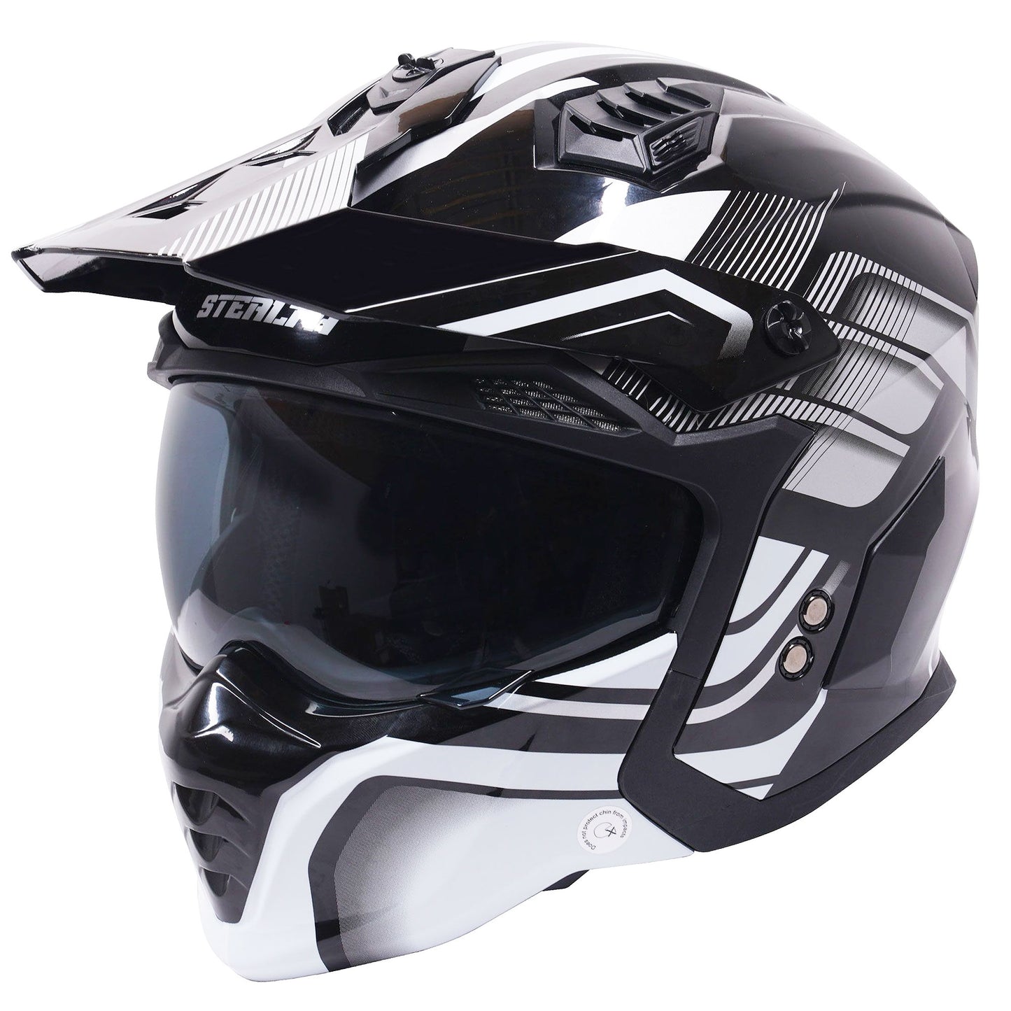 Stealth Fighter Jet Helmet Orbit Silver
