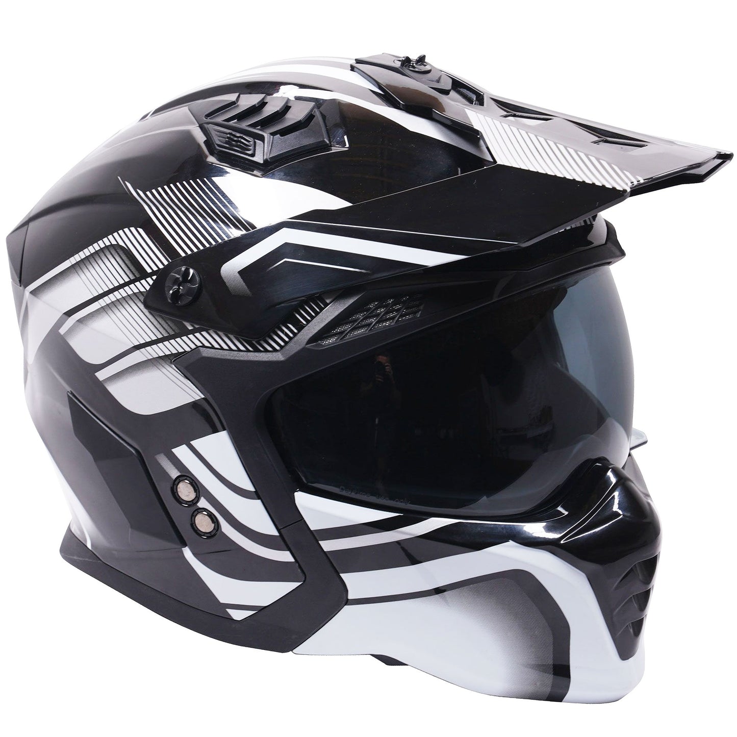 Stealth Fighter Jet Helmet Orbit Silver