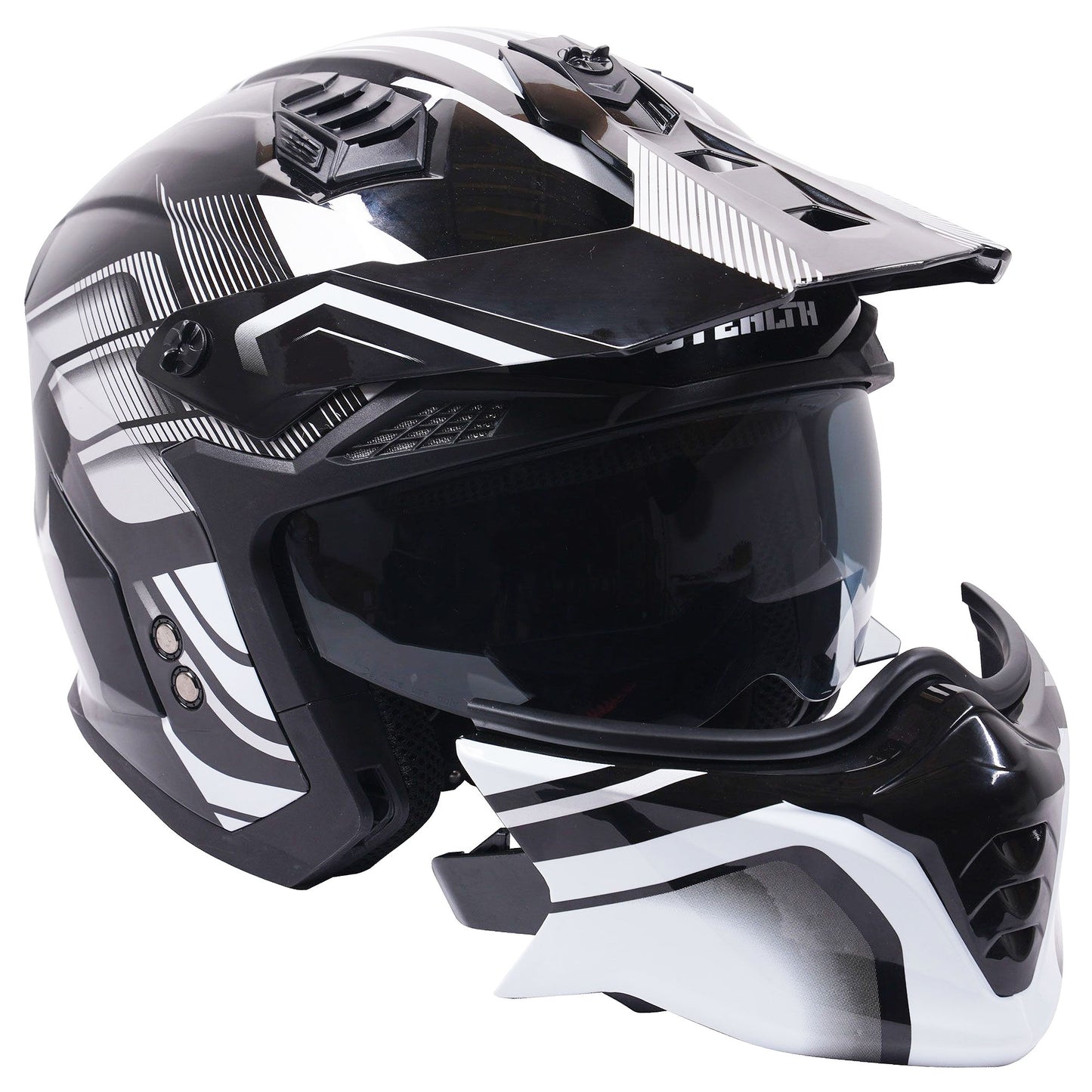 Stealth Fighter Jet Helmet Orbit Silver