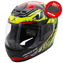 Axor Rage Python Red / Flo Yellow Full Face Helmet