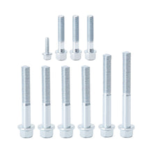 Pack of 10 10x60mm Chrome Hexagon Bolts 1.25mm Pitch
