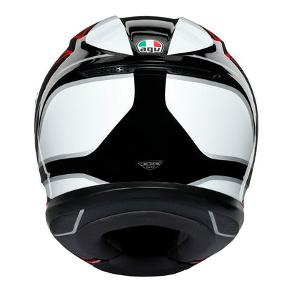 AGV K6 Hyphen Black Red White Full Face Helmet