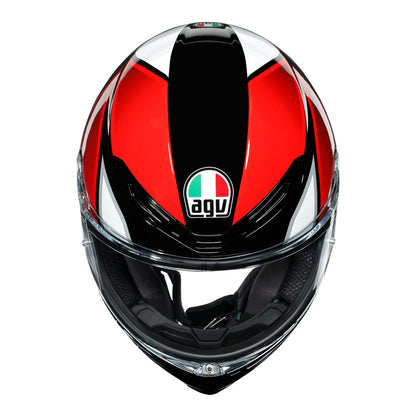 AGV K6 Hyphen Black Red White Full Face Helmet